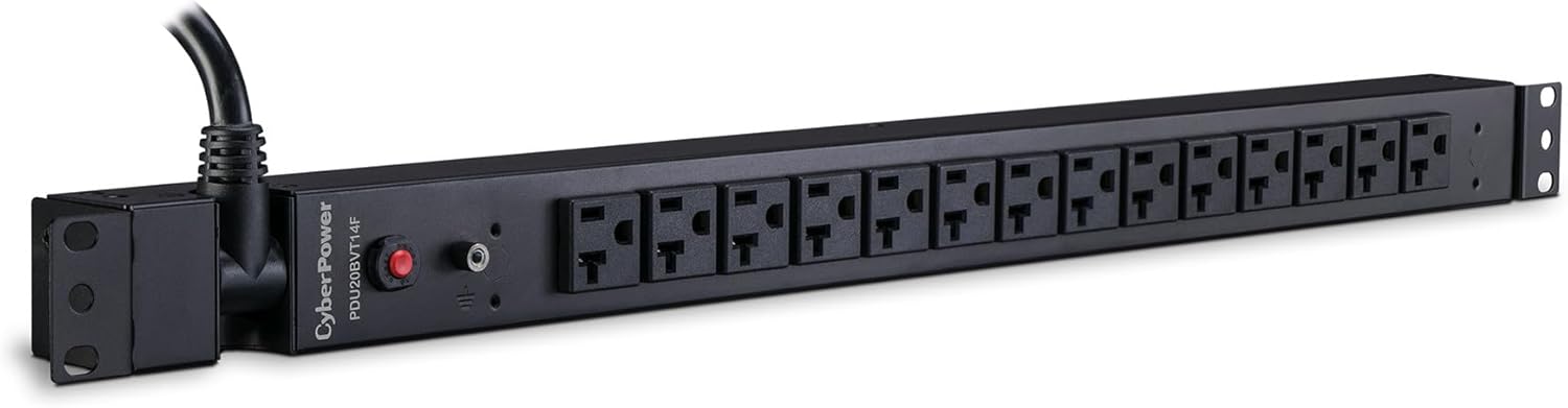 CyberPower PDU20BVT14F Basic PDU, 100-125V/20A, 14 Outlets, 0U Rackmount