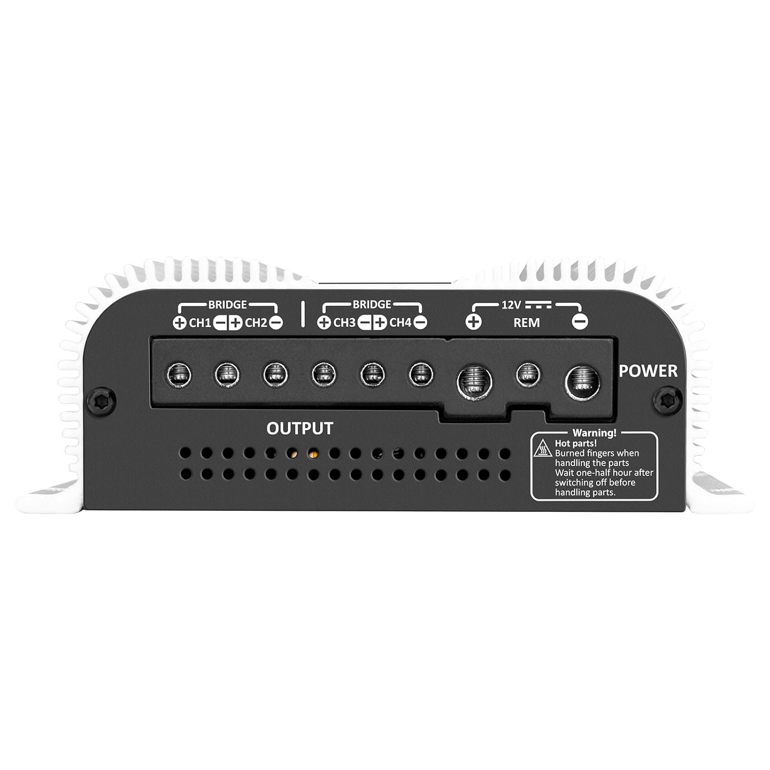 Taramps TS 800x4 1 Ohm Multichannel Stereo Amplifier 800 Watts Rms, 4 Channels, Full Range, Car Audio Amp Digital 2 Bridged Channel, Crossover High/Low Pass, with RCA and Automatic High Level Input