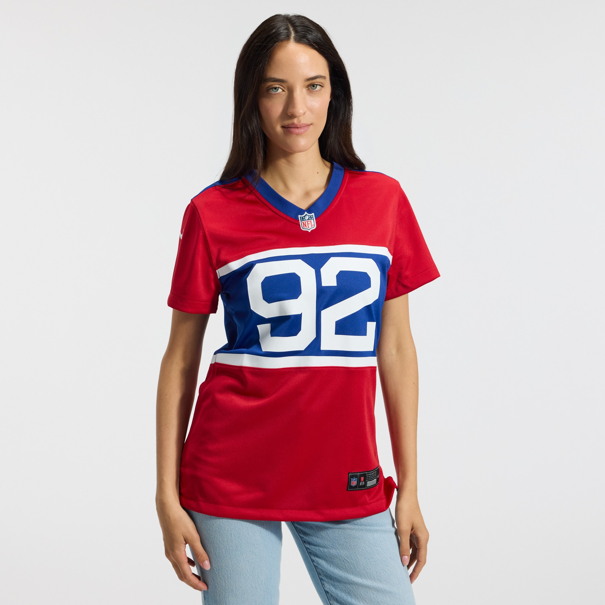 Michael Strahan New York Giants Nike Women's Alternate Retired Player Game Jersey - Century Red