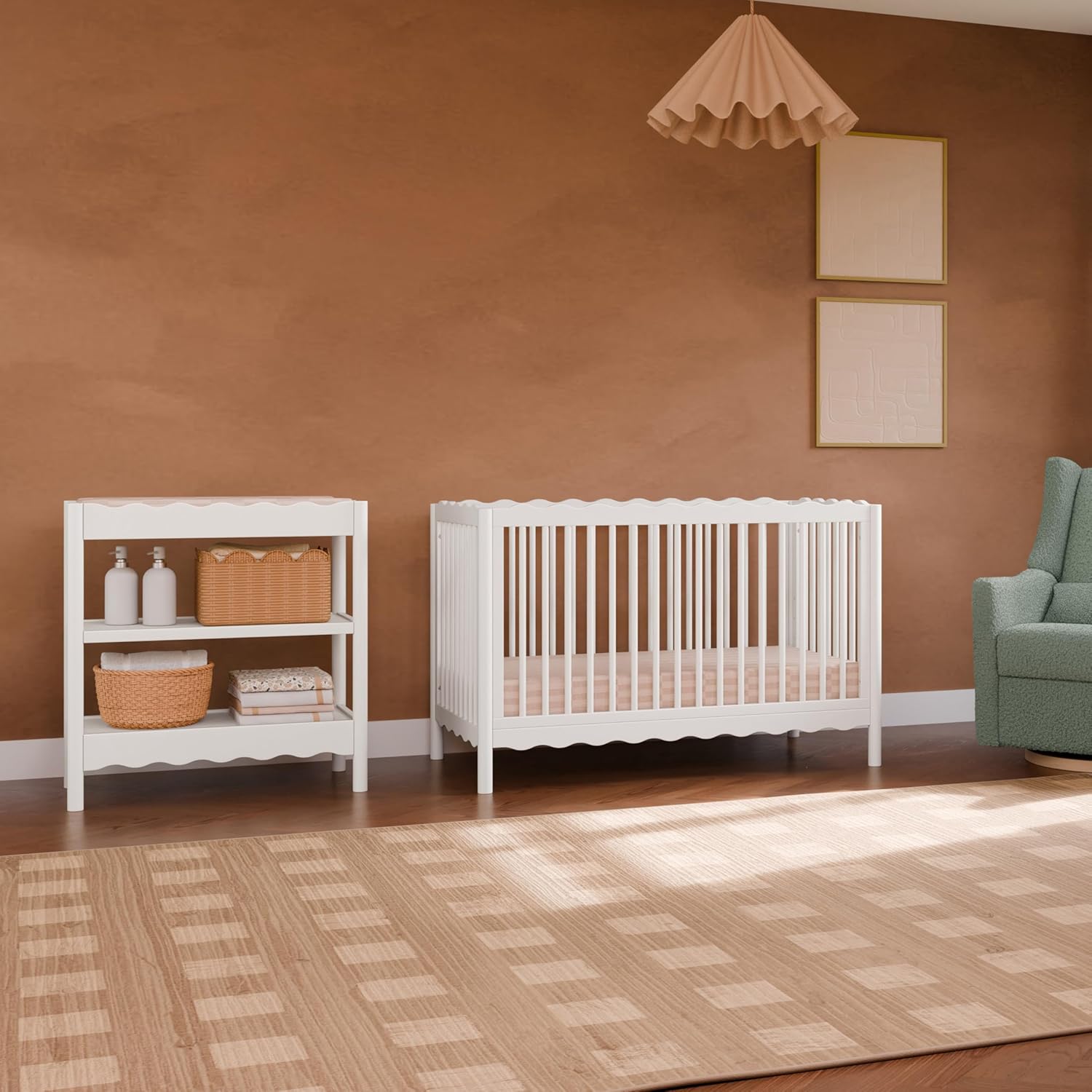 Babyletto Swell Changing Table in White, Greenguard Gold Certified