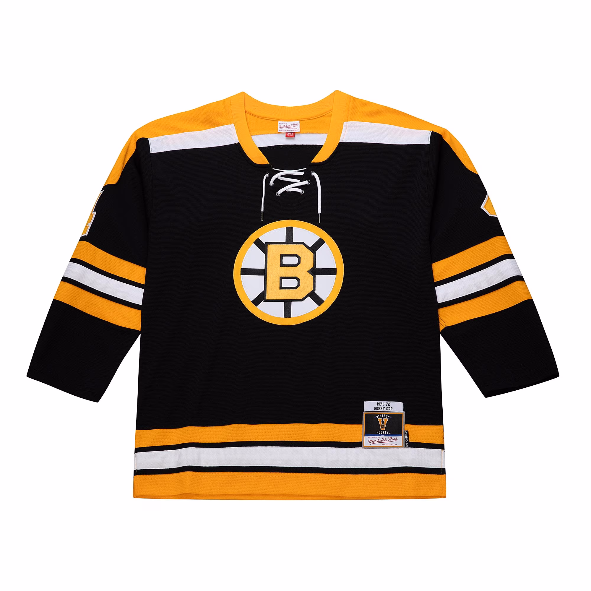 Bobby Orr Boston Bruins Mitchell & Ness Big & Tall 1971/72 Blue Line 2.0 Jersey - Black