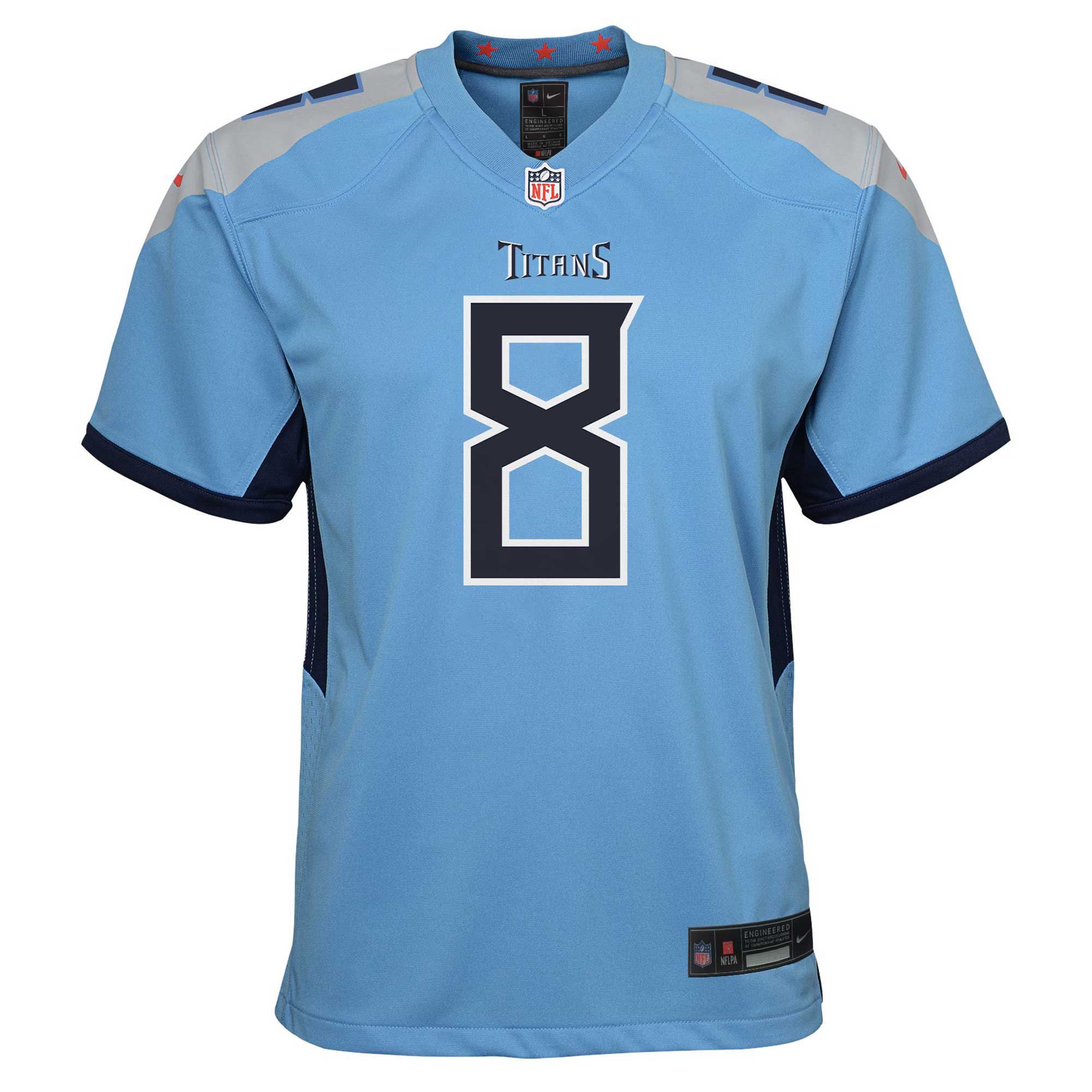 Will Levis Tennessee Titans Nike Youth Game Jersey - Light Blue