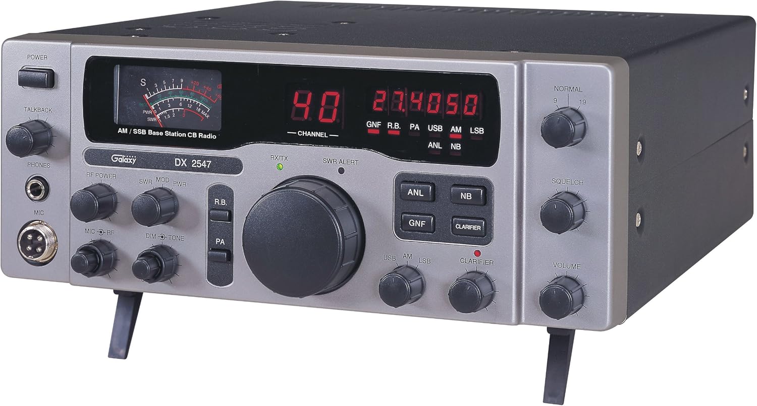 Galaxy DX-2547 AM/SSB CB Base Station w/ Freq Counter, Talkback & Roger Beep