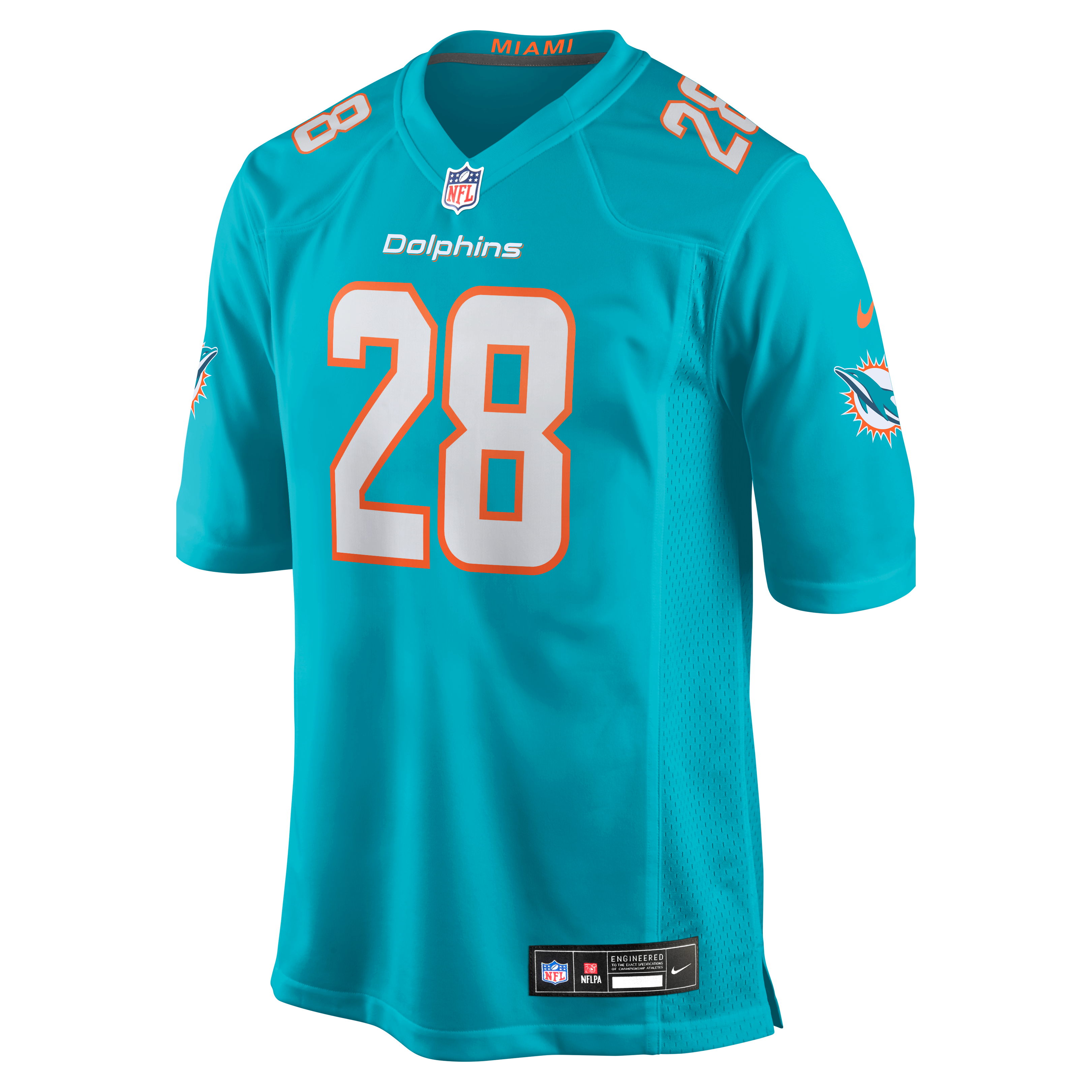 Devon Achane Miami Dolphins Nike Player Game Jersey - Aqua