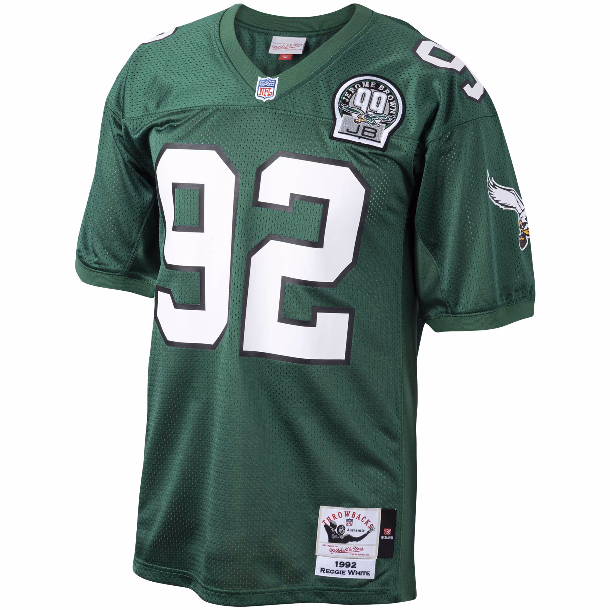 Reggie White Philadelphia Eagles Mitchell & Ness Authentic Throwback Retired Player Jersey - Green