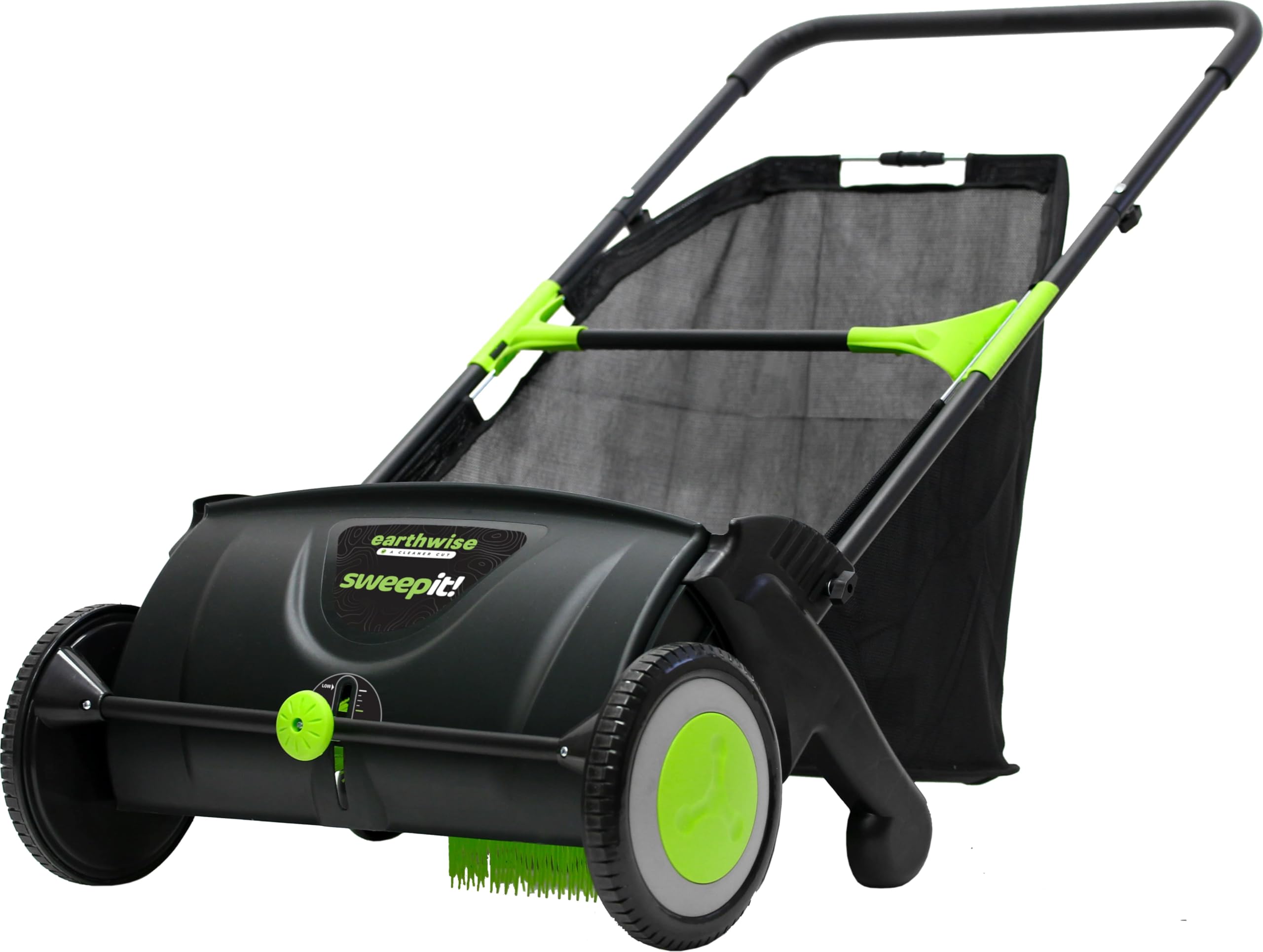 EARTHWISE LSW70021 Push Lawn Sweeper - 21-Inch Leaf & Grass