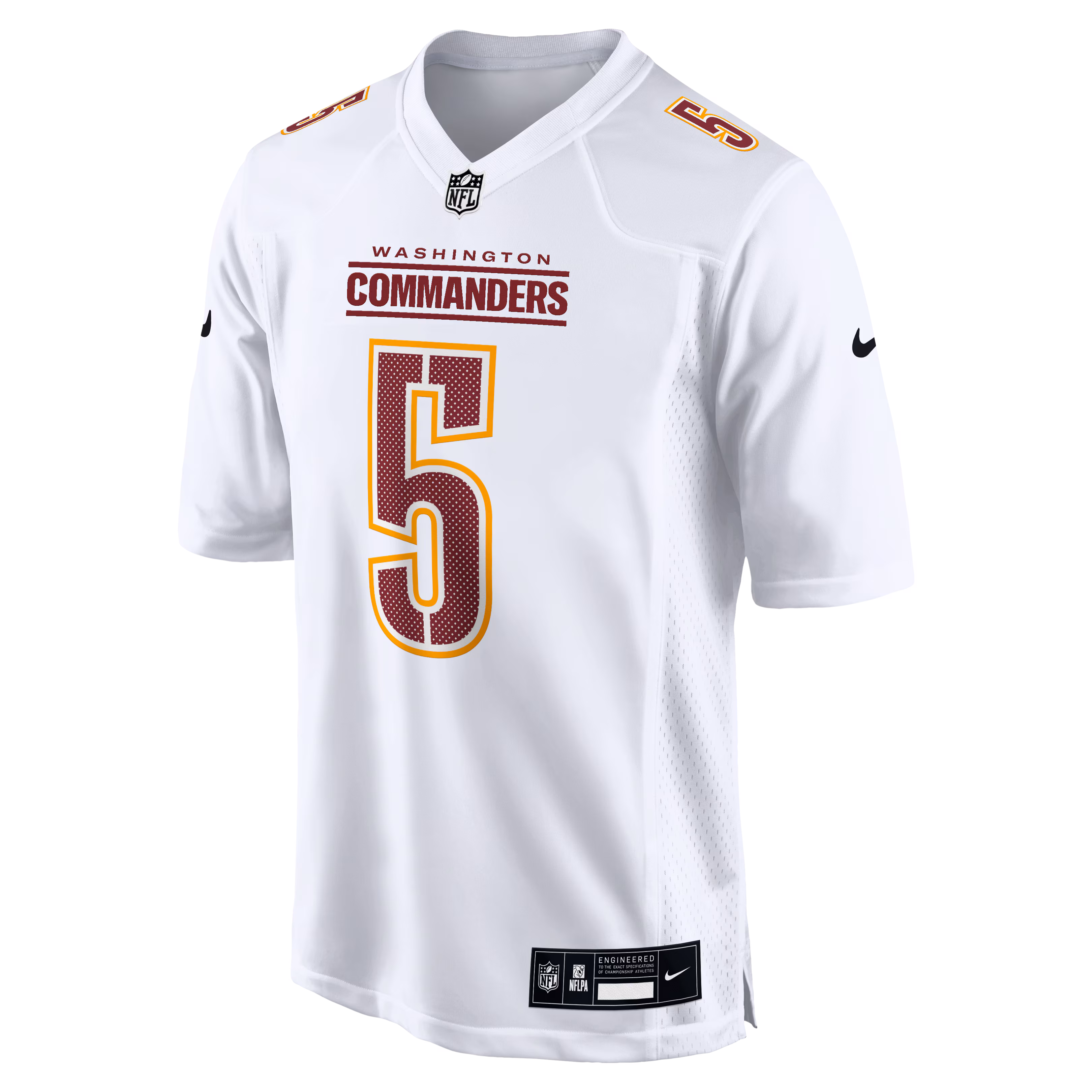 Jayden Daniels Washington Commanders Nike Fashion Jersey - Tundra White