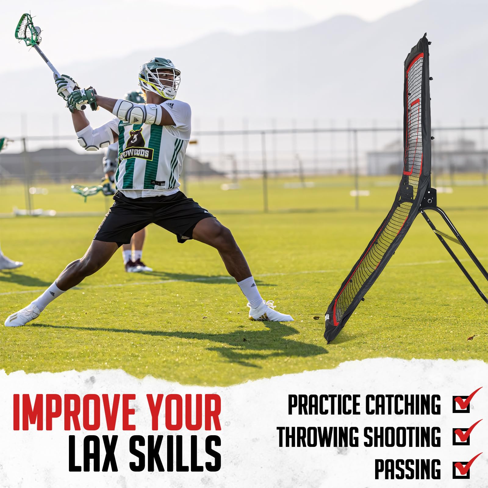 ZEALFEEL ZEALFEEL Lacrosse Rebounder - 4x7FT/4x6FT Net
