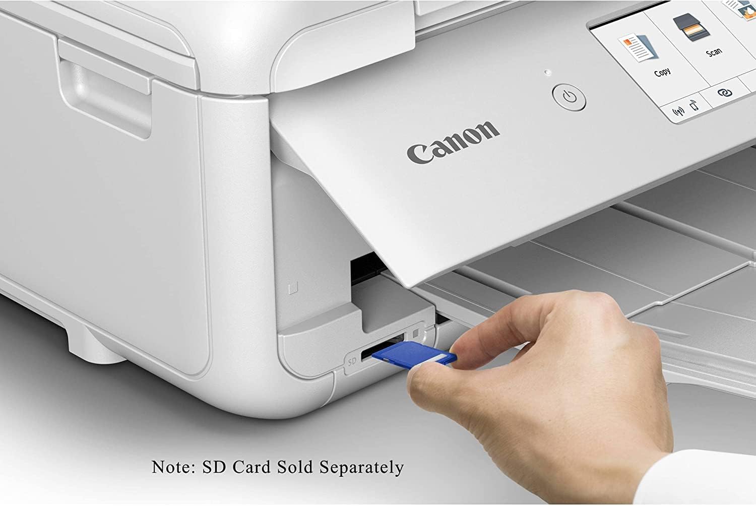 Canon PIXMA TS9521C All-in-One Wireless Crafting Photo Inkjet Printer, White - Print Scan Copy - 4.3