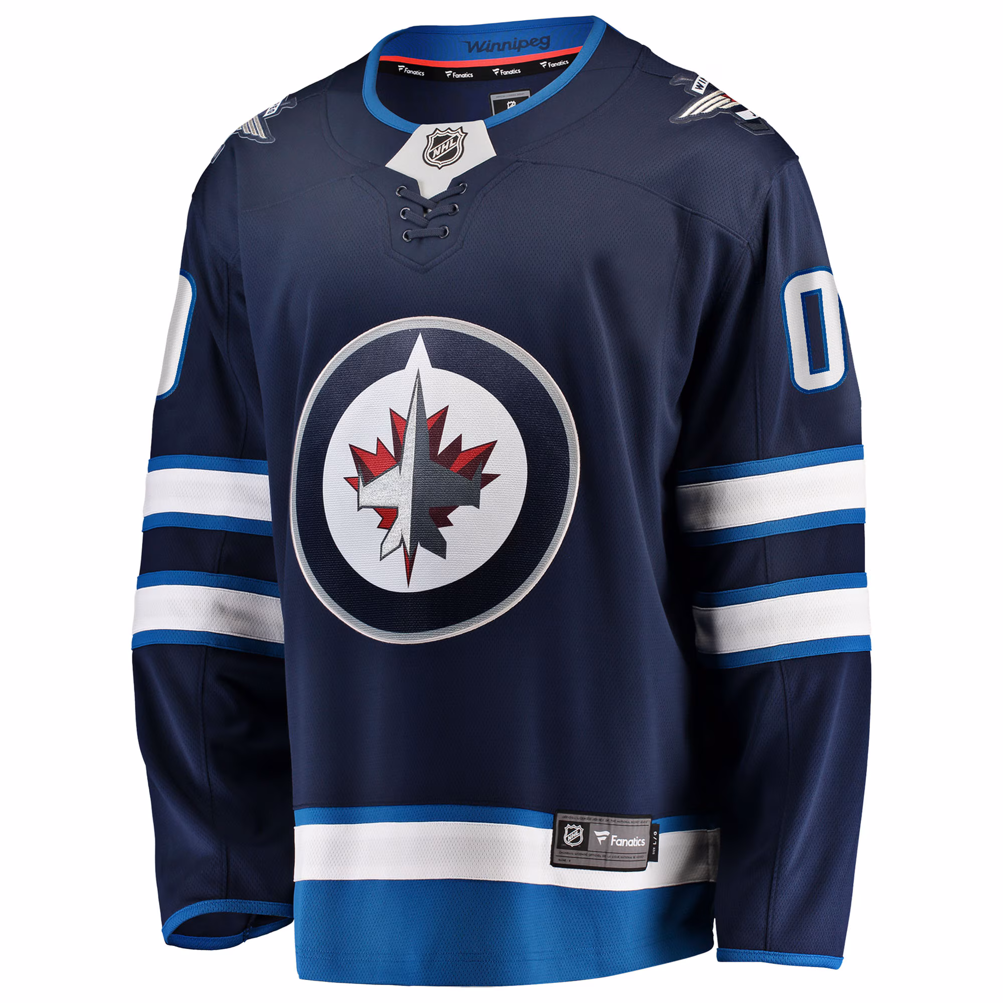 Winnipeg Jets Fanatics Home Breakaway Custom Jersey - Blue