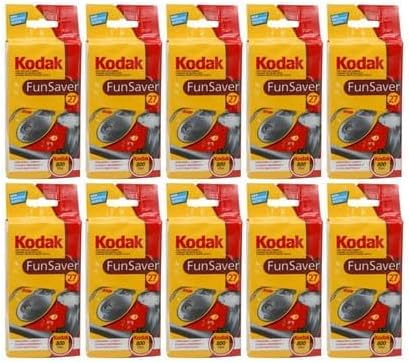 Kodak Fun Saver Single Use Camera (10-Pack) Bundle (10 Items)