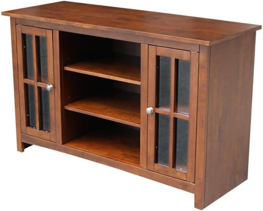 Solid Wood Entertainment / TV Stand with 2 Doors - 48