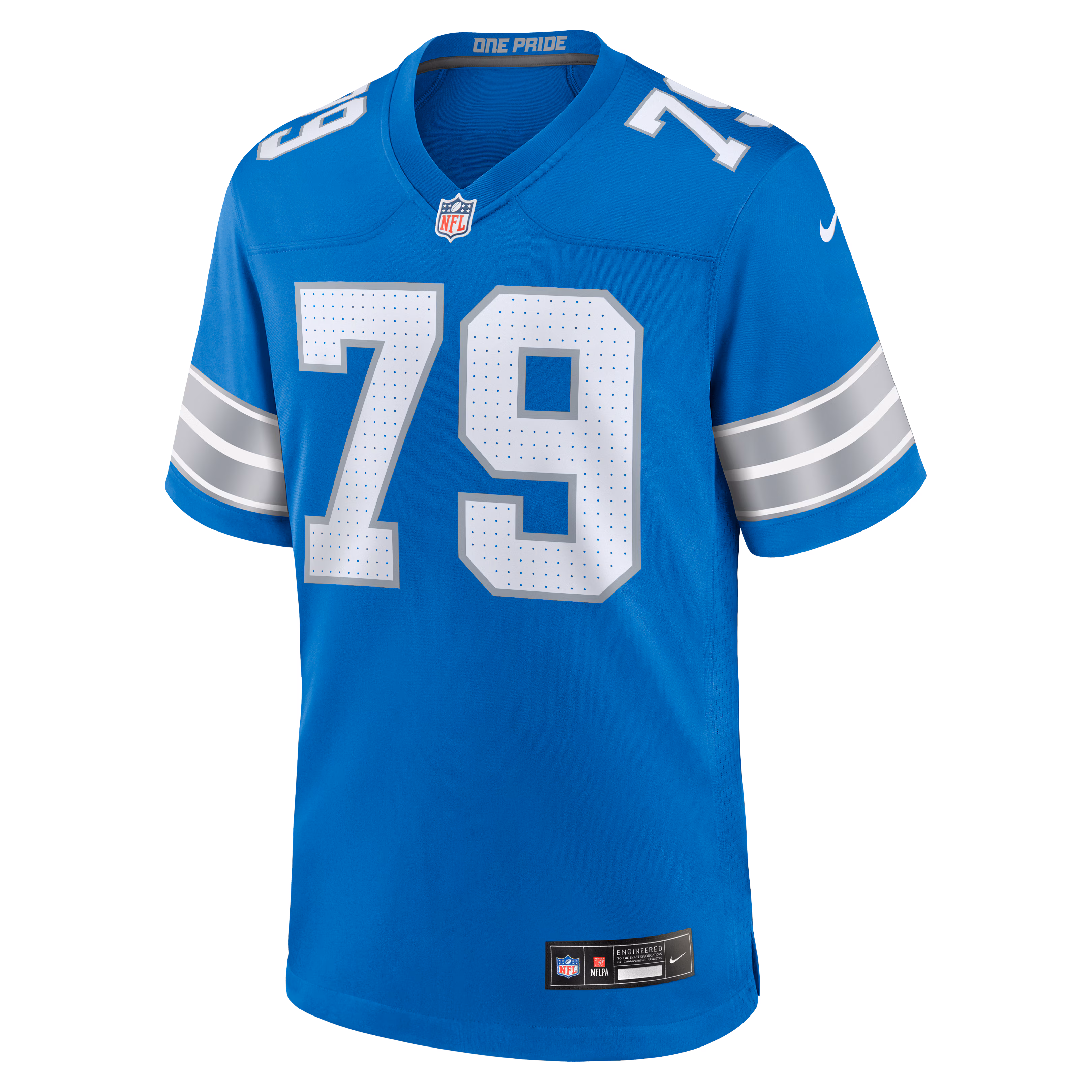 Larry Borom Detroit Lions Nike Team Game Jersey -  Blue