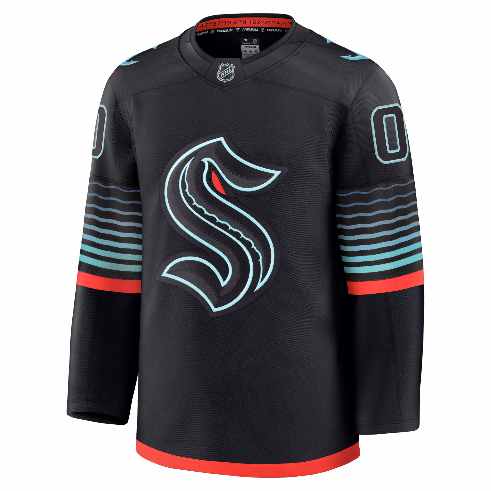 Seattle Kraken Fanatics Alternate Premium Custom Jersey - Black