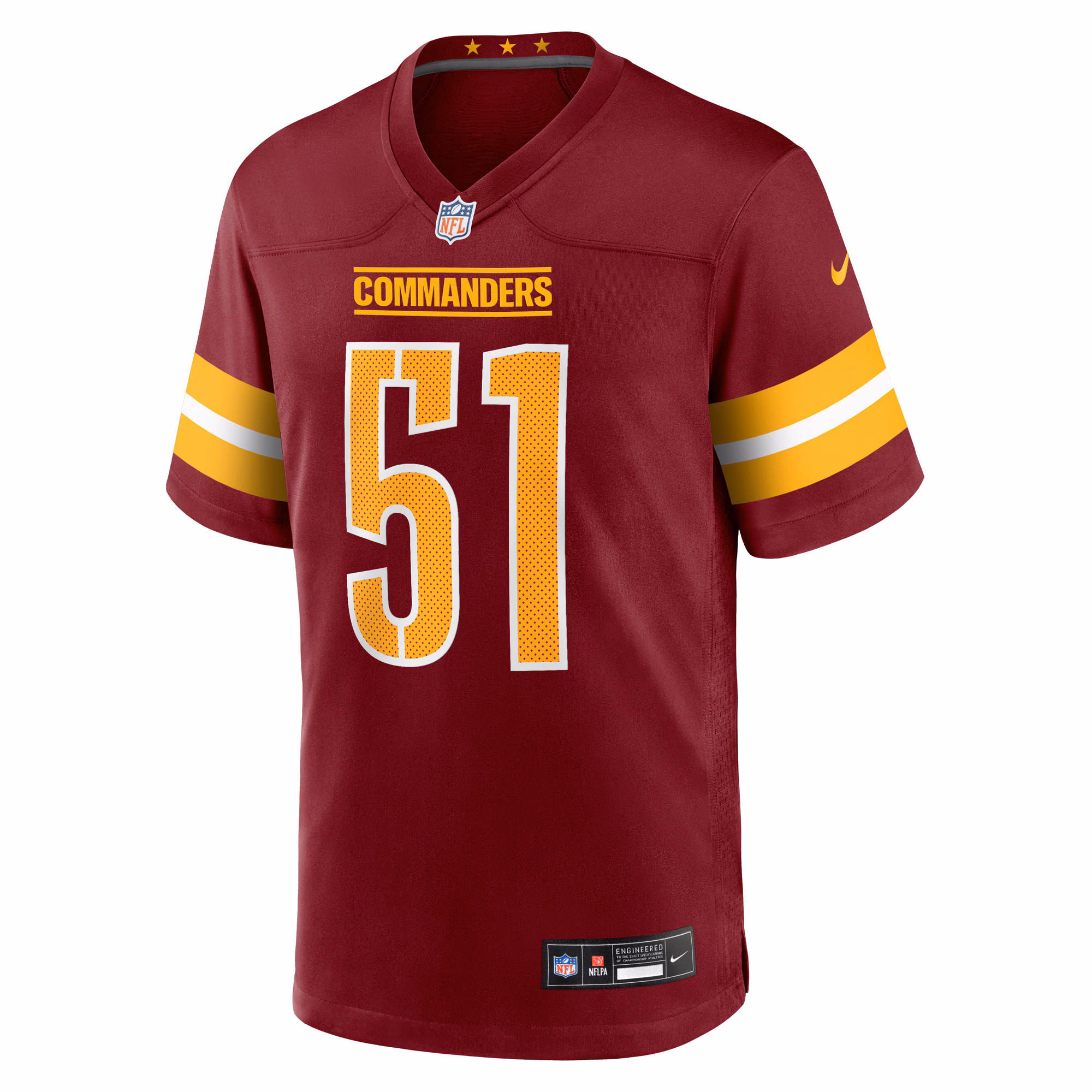 Ale Kaho Washington Commanders Nike Team Game Jersey -  Burgundy