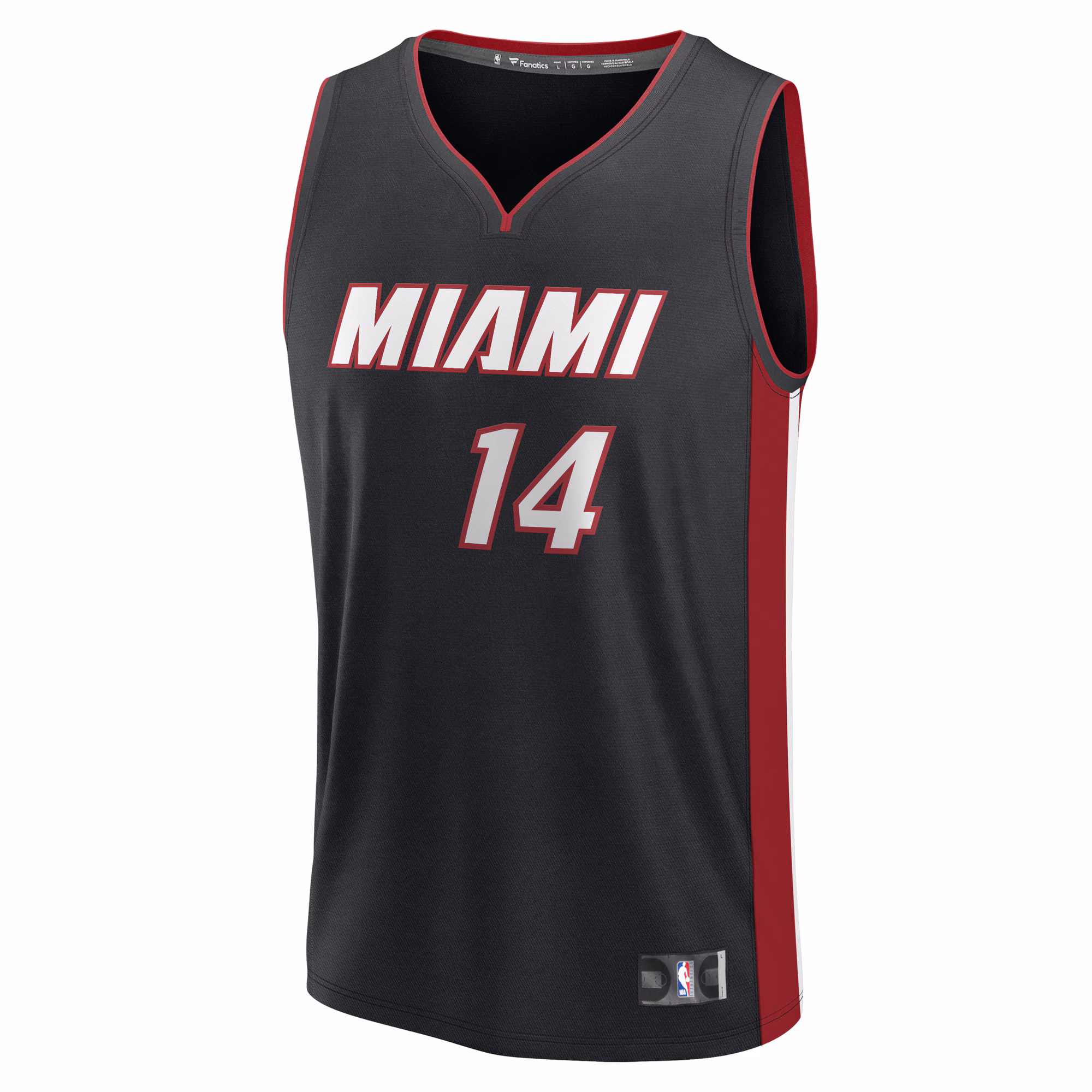 Tyler Herro Miami Heat Fanatics Fast Break Replica Player Jersey - Black - Icon Edition