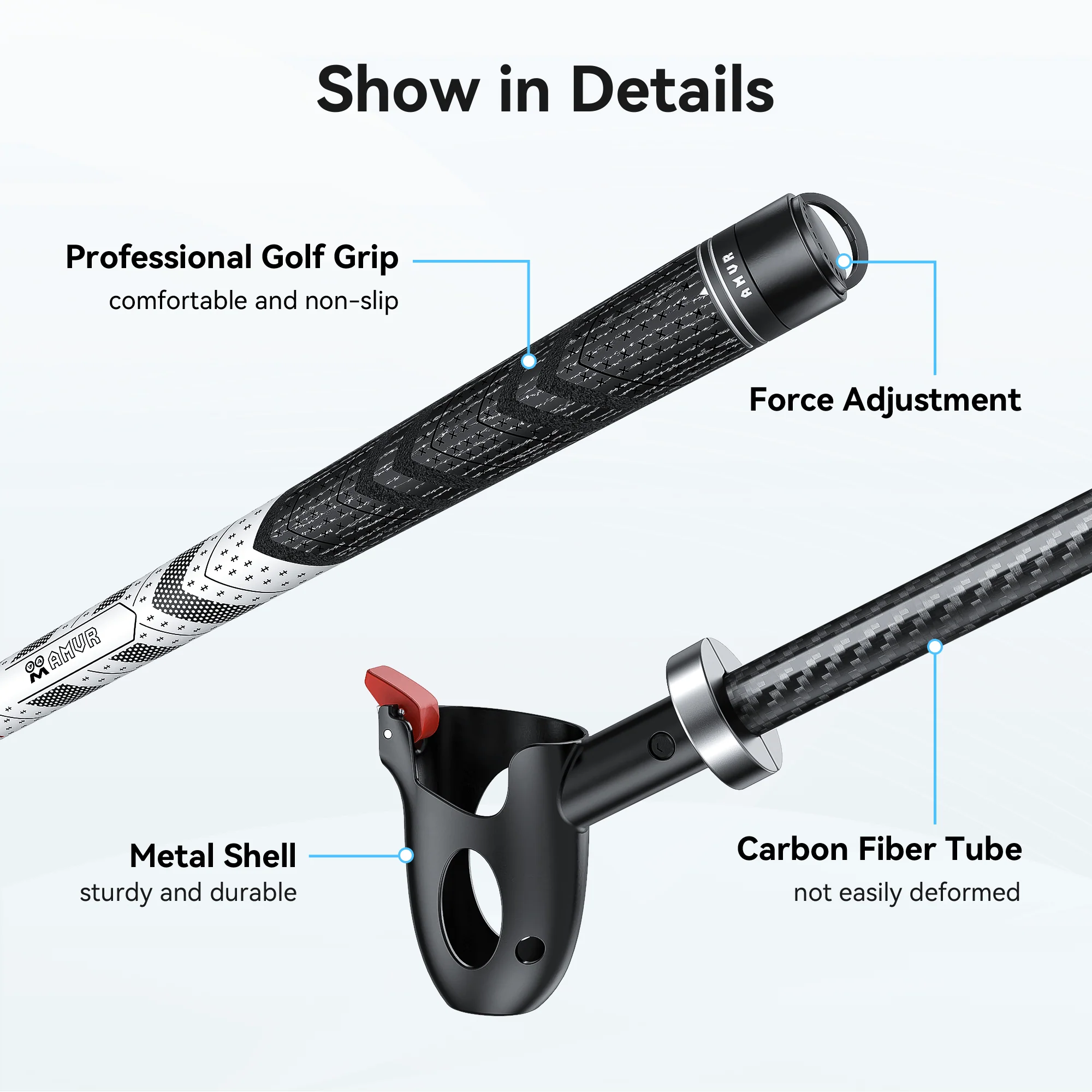 GA1  Force Feedback Best Golf Club for Quest 3 / 3S