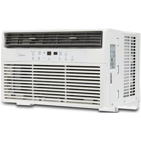 Midea 8,000 BTU 115V Smart Window Air Conditioner with ComfortSense Remote, White, Maw08s1wwt