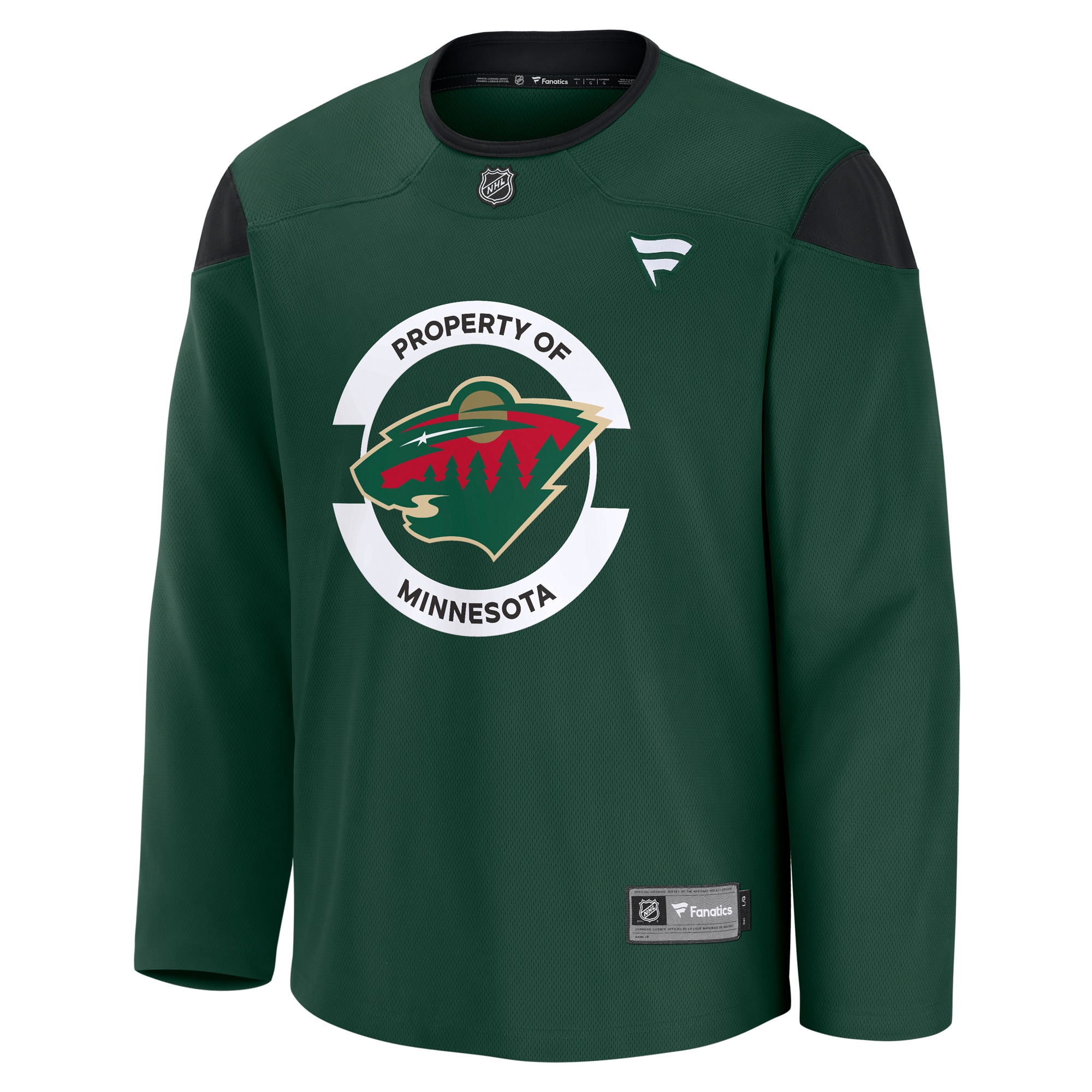 Minnesota Wild Fanatics Practice Jersey - Green