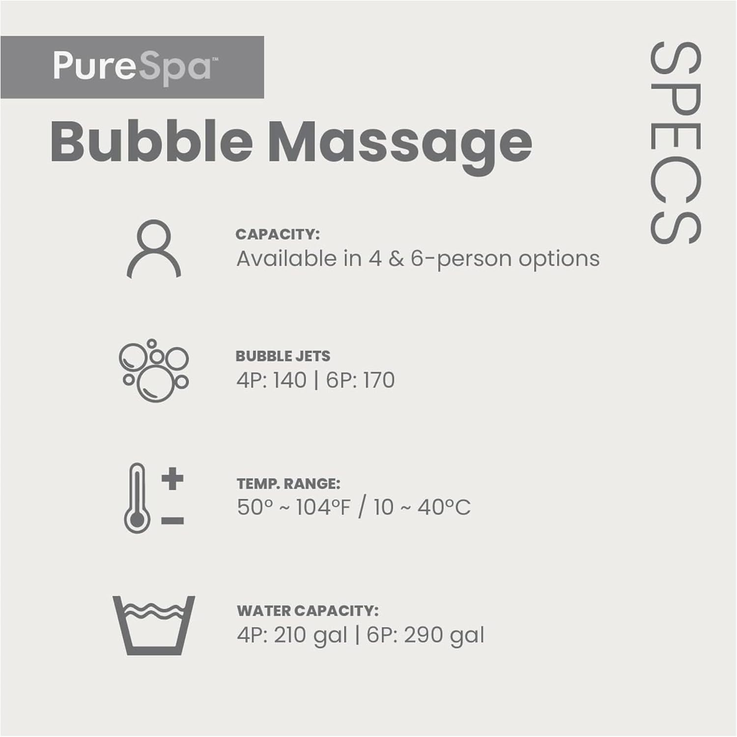 INTEX 28429EH PureSpa Plus Bubble Massage Spa Set: Saltwater System Ready, Includes Energy Efficient Spa Cover – 2 Contoured Headrest – LED Light – 4 Person Capacity – 77