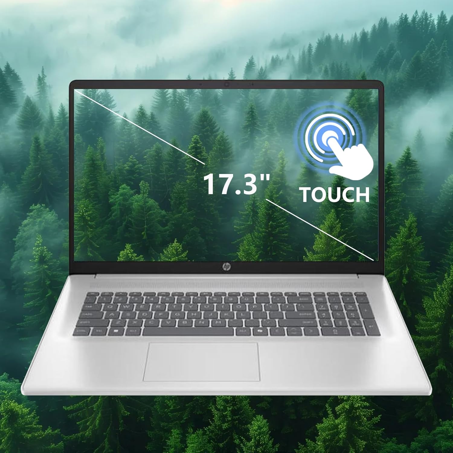 HP 17 Touch Screen Laptop, 17.3
