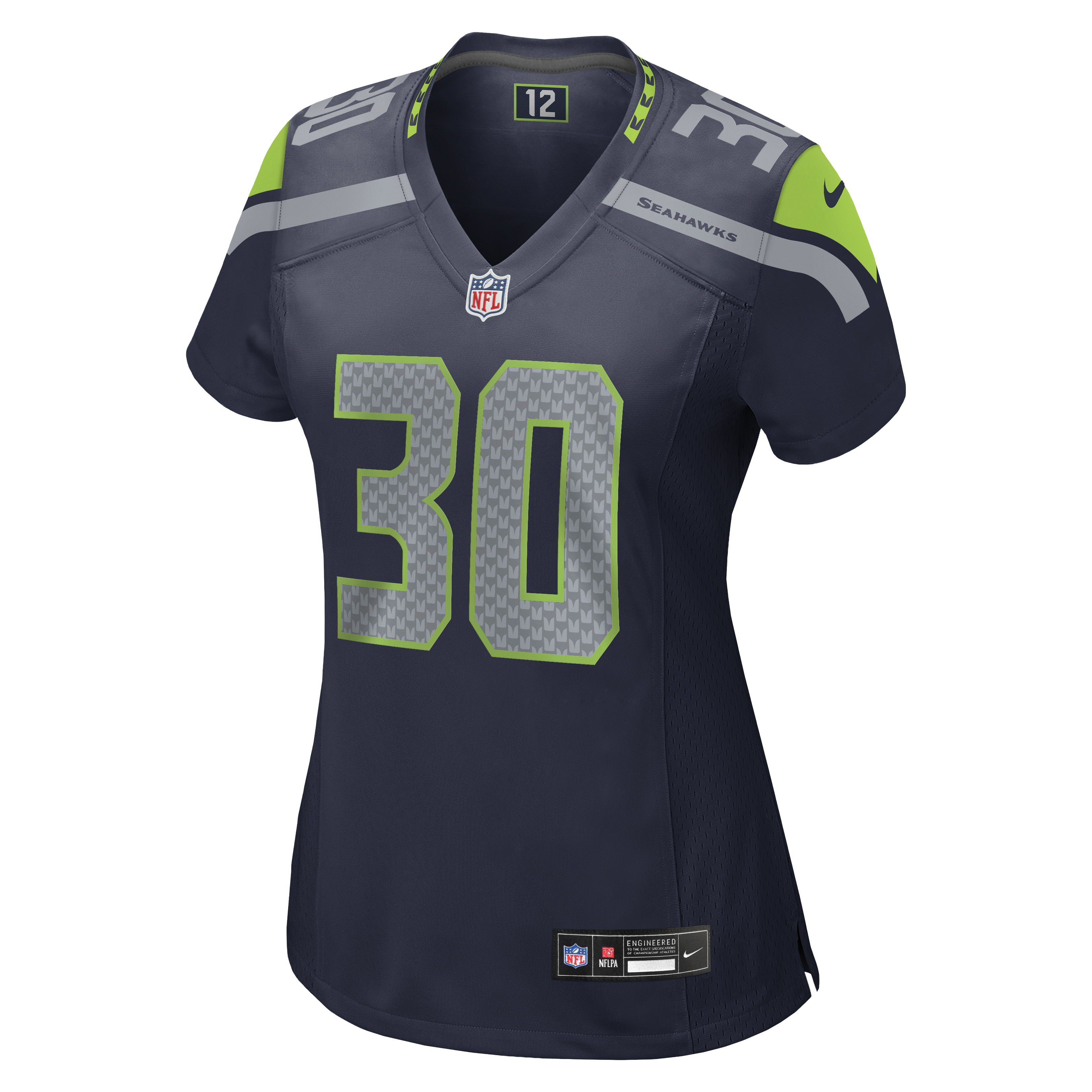 Cam Akers Seattle Seahawks Nike Women's Team Game Jersey -  College Navy