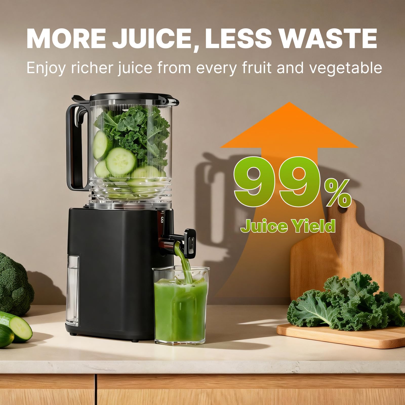 YOYDS Cold Press Juicer with 5.5