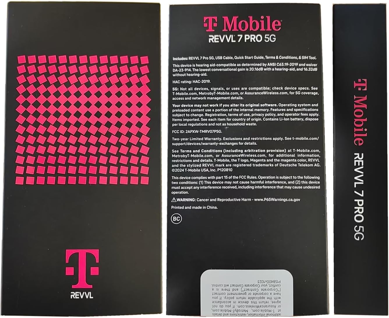 T-Mobile Revvl 7 Pro 5G Unlocked Smartphone, 256GB, Azurite Blue