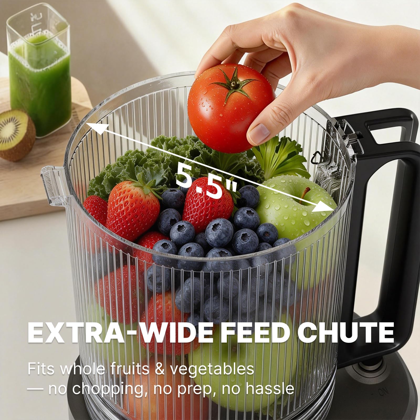 YOYDS Cold Press Juicer with 5.5