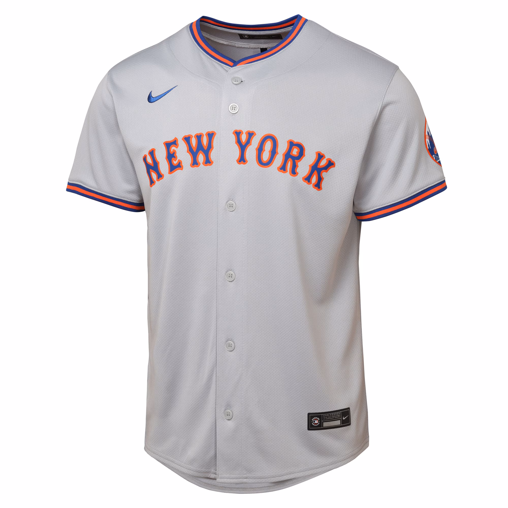 New York Mets Youth Road Limited Jersey - Gray