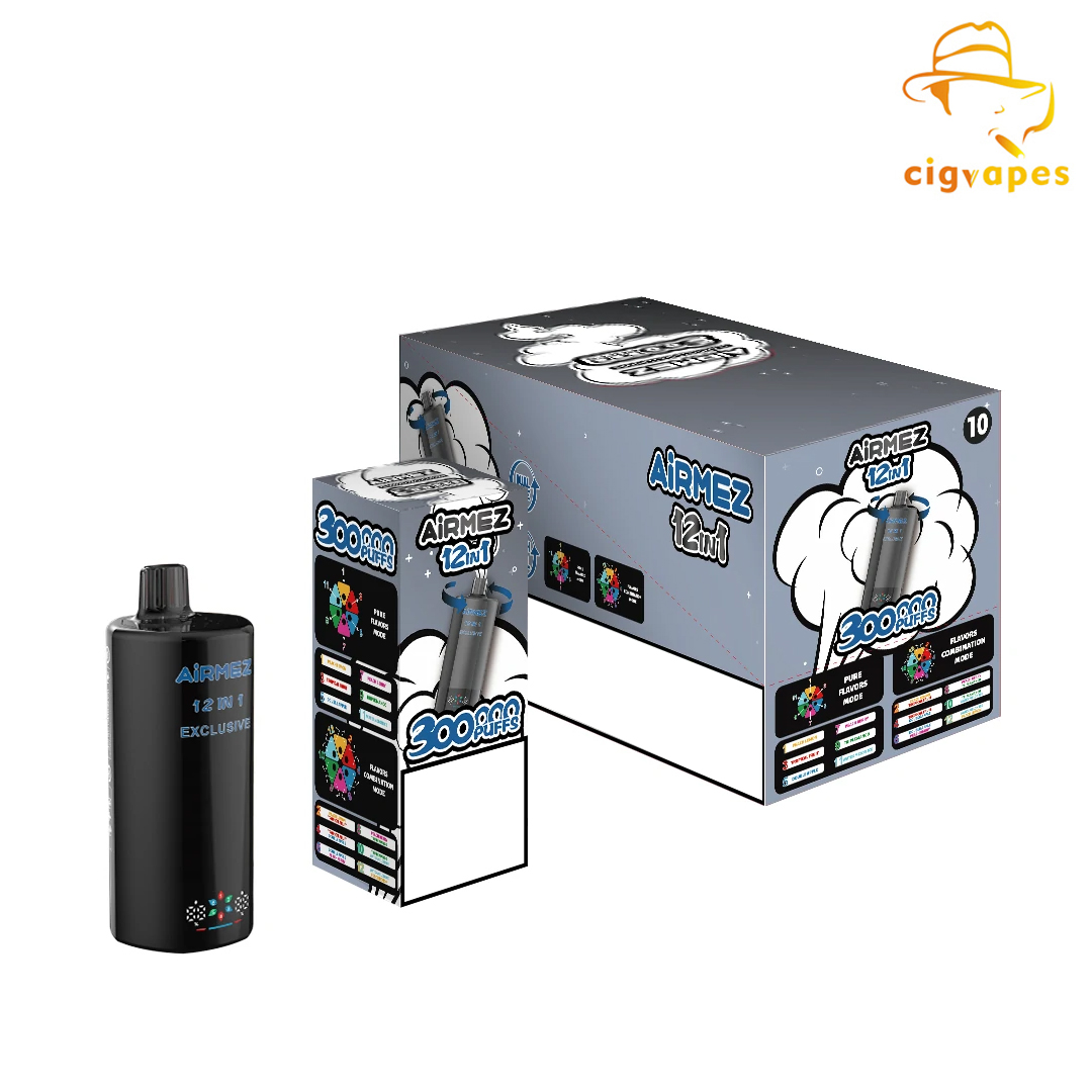 EU Warehouse Airmez FOX 300k 12 In 1 Puffs 300000 Disposable Vapes Einweg-E-Zigarette