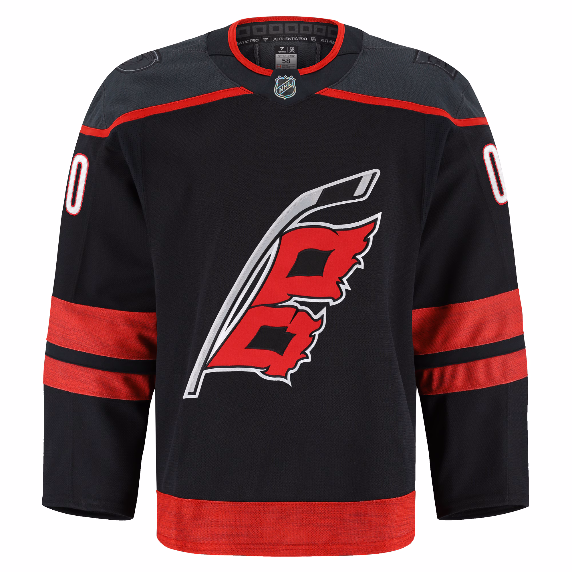 Carolina Hurricanes Fanatics Home Authentic Pro Custom Jersey - Black