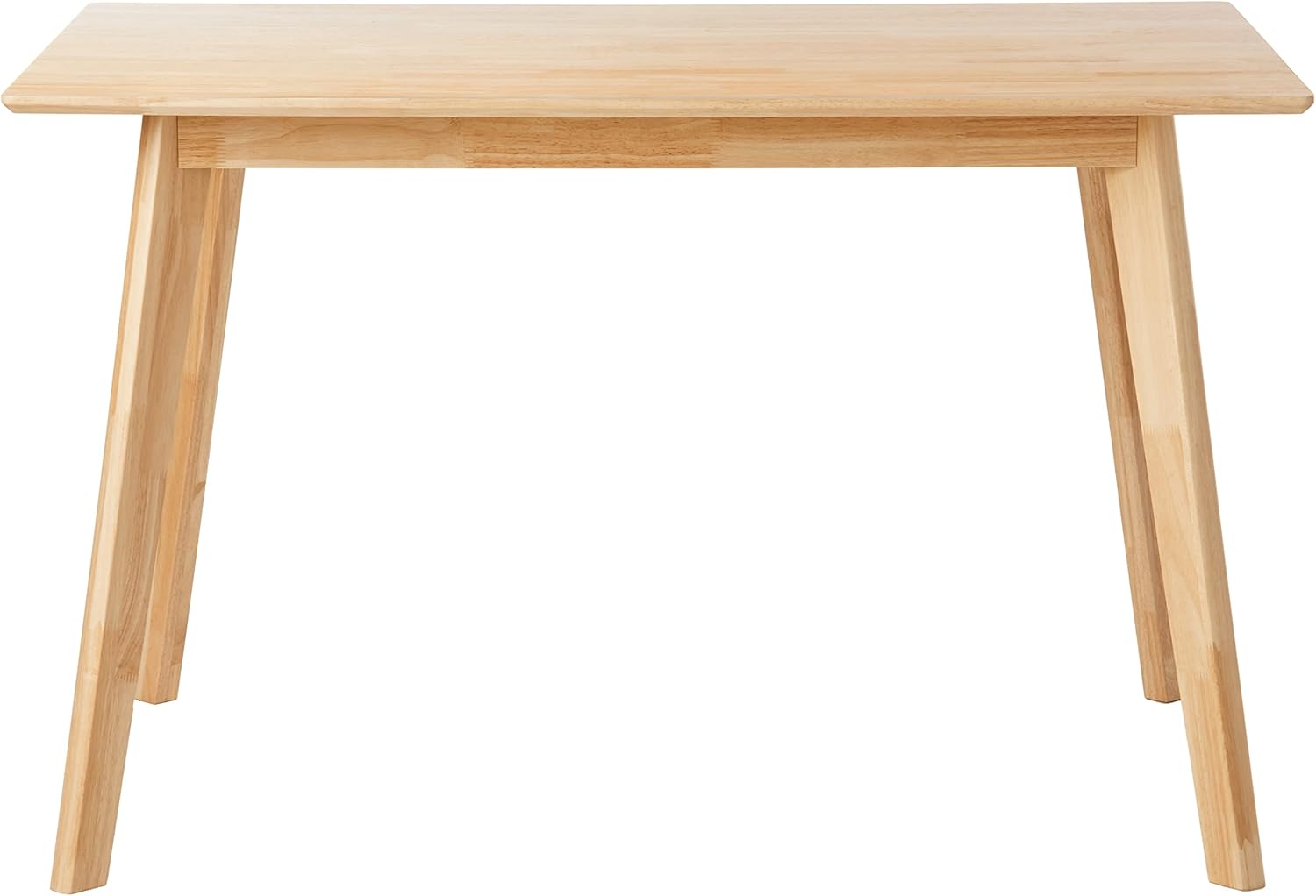 Amazon Basics FSC Certified Sturdy Solid Wood Rectangular Dining Table, Easy Assembly, Kitchen Table, 29.5