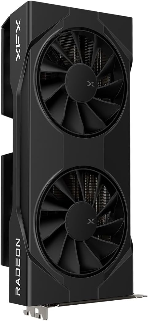 XFX Swift AMD Radeon RX 9060 XT OC Gaming Edition with 16GB GDDR6 HDMI 2xDP, RDNA 4 RX-96TSW16BQ, Graphics Card, Compatible with Desktop PCs