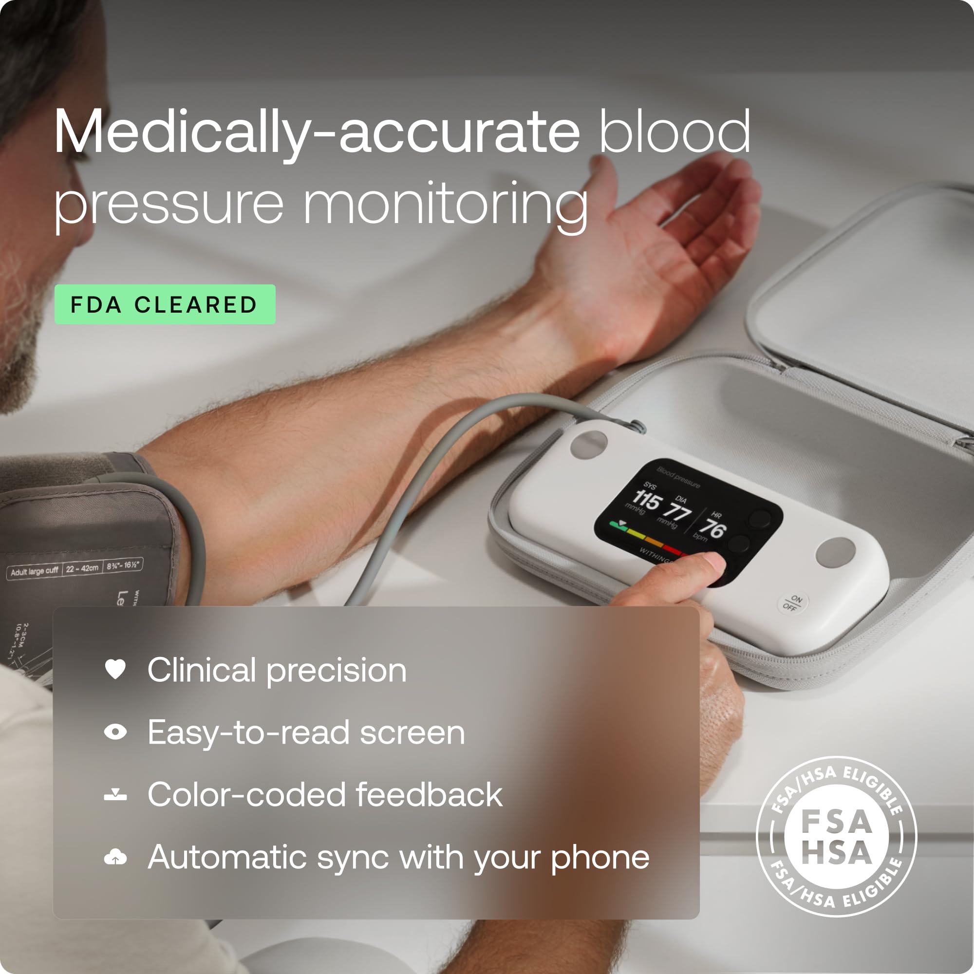 WITHINGS BPM Vision Smart Arm Blood Pressure Monitor
