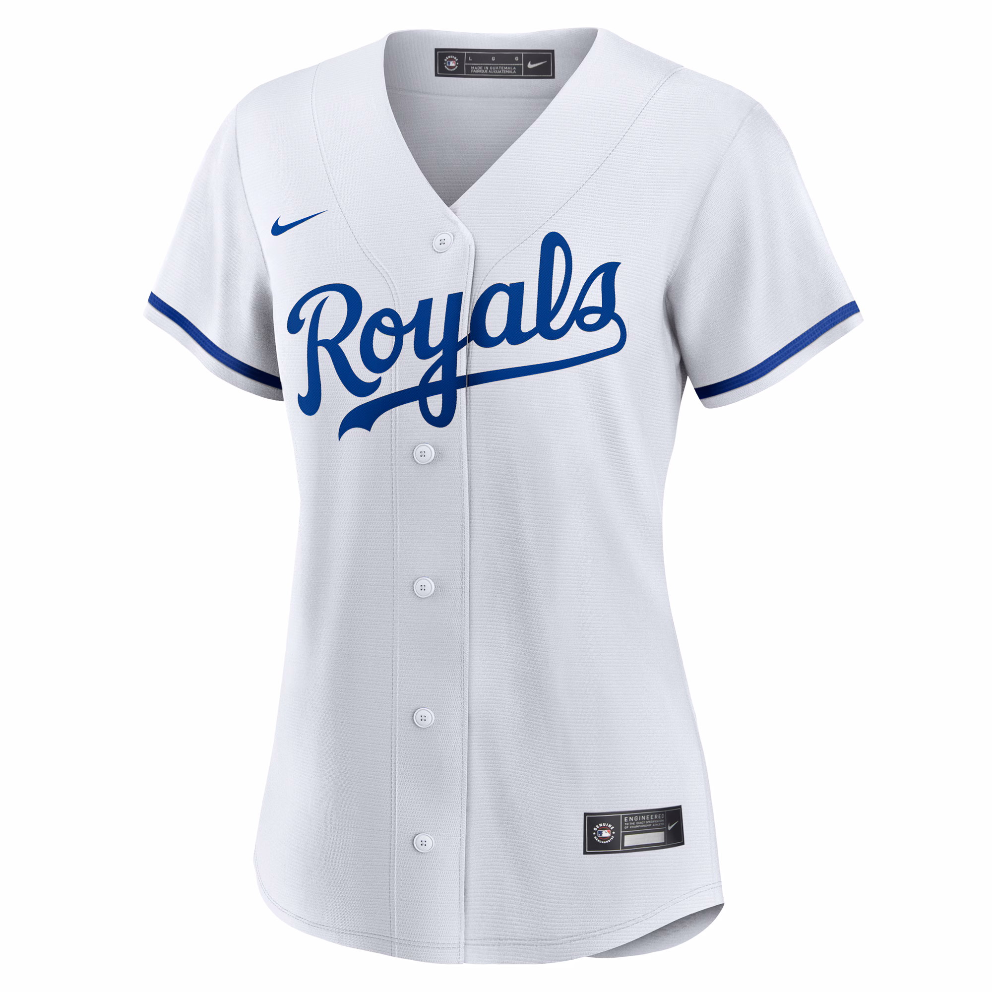 Kansas City Royals Nike Women's #1 Bride Home Replica Jersey - White