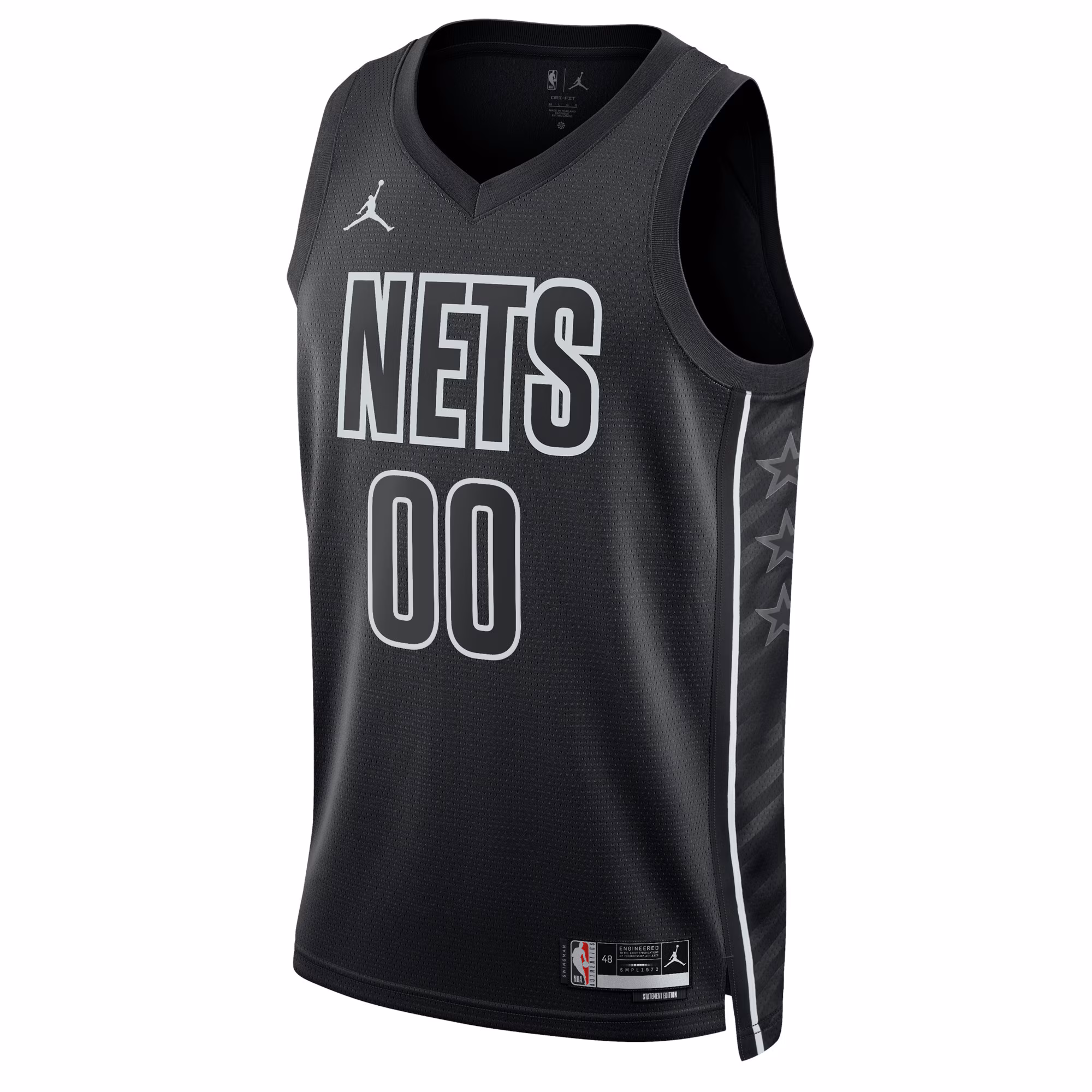 Brooklyn Nets Jordan Brand Unisex 2022/23 Swingman Custom Jersey - Statement Edition - Black