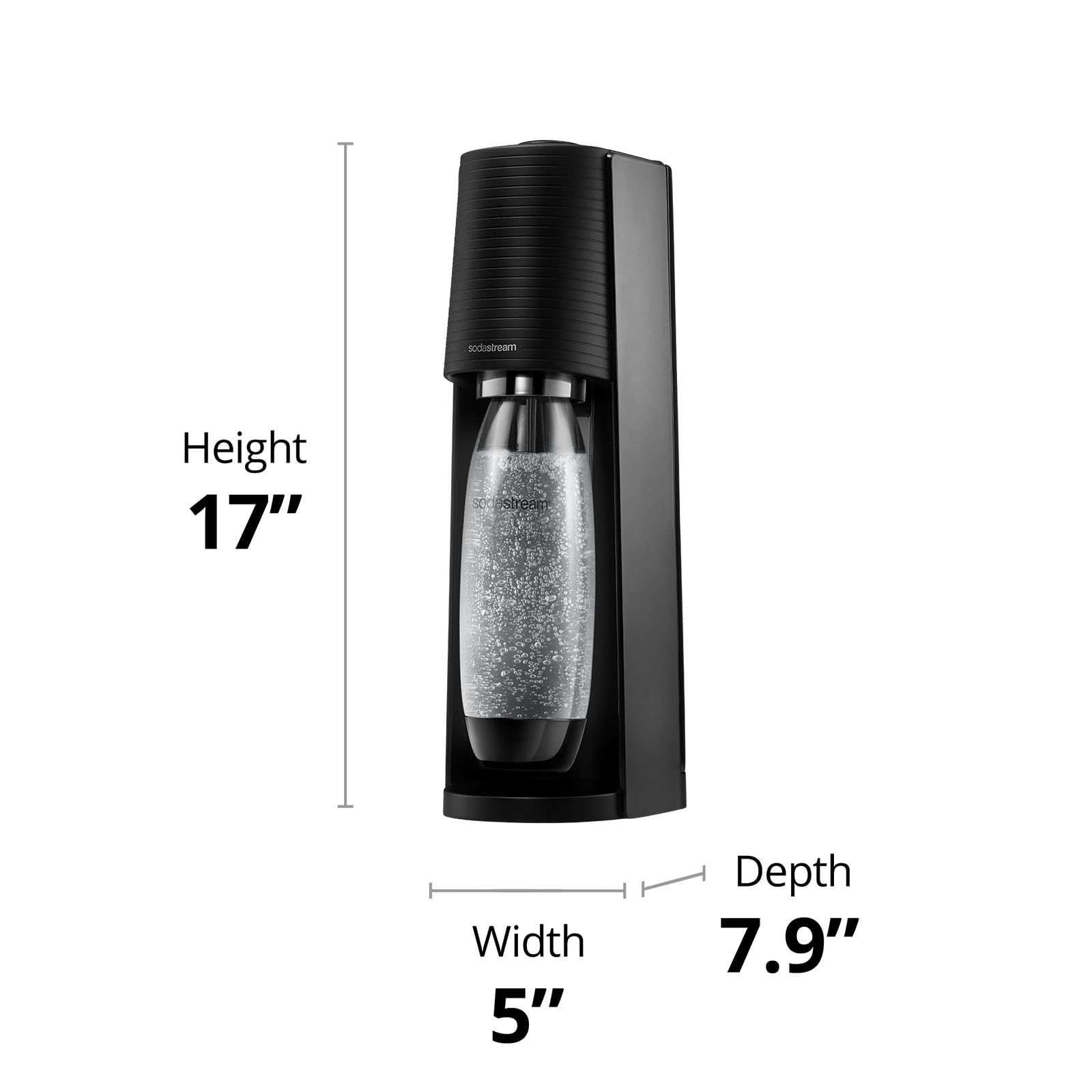 SODASTREAM Terra Soda Streaming Machine Starter Kit - Black