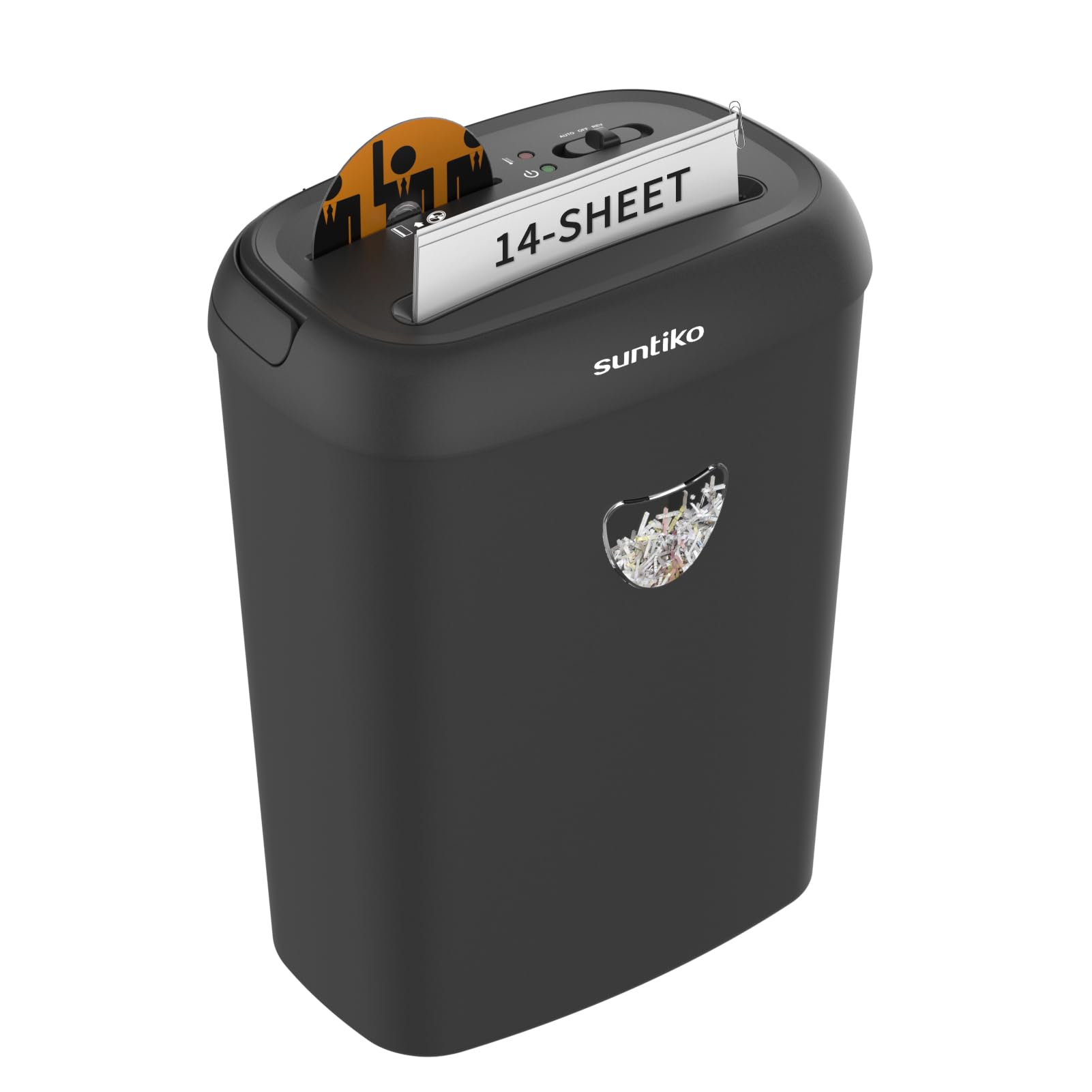 SUNTIKO 14-Sheet Cross Cut Shredder for Home Office Use