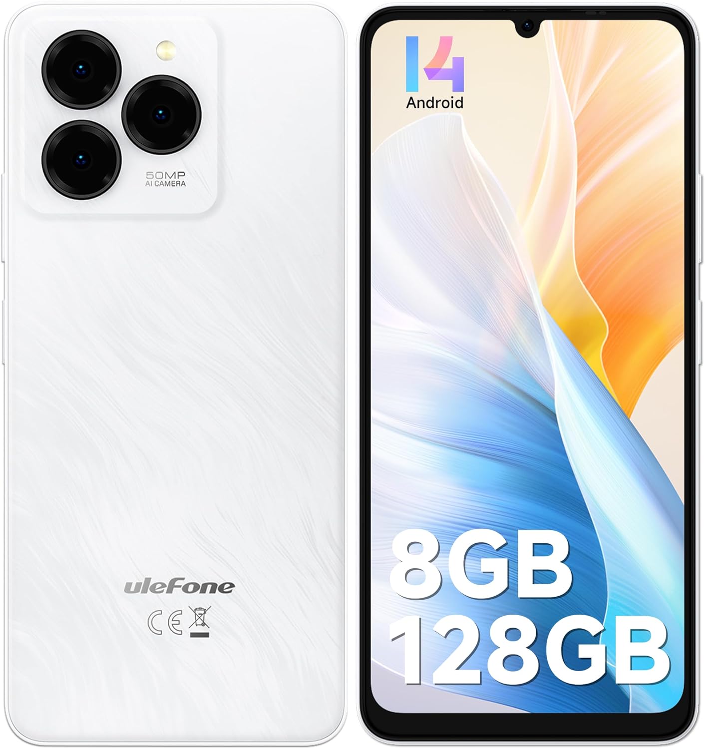 Ulefone Note 20 Pro Phone Unlocked, 8GB+128GB, 8-Core, 6.75