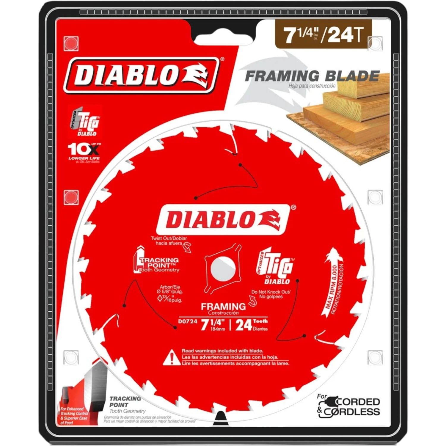 DIABLO Framing Saw Blade - 7-1/4