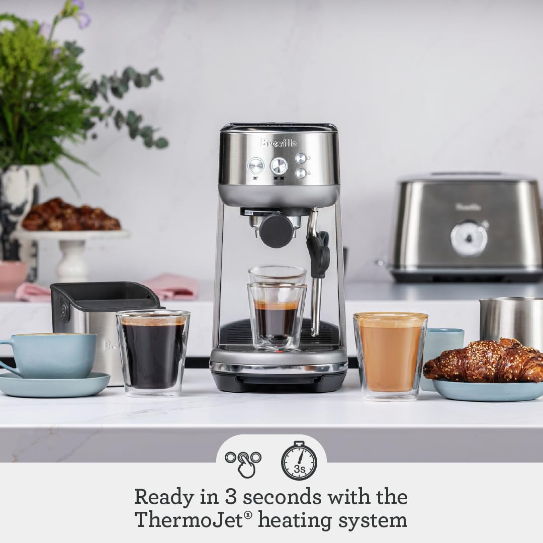 BREVILLE Bambino Espresso Machine - Brushed Stainless Steel