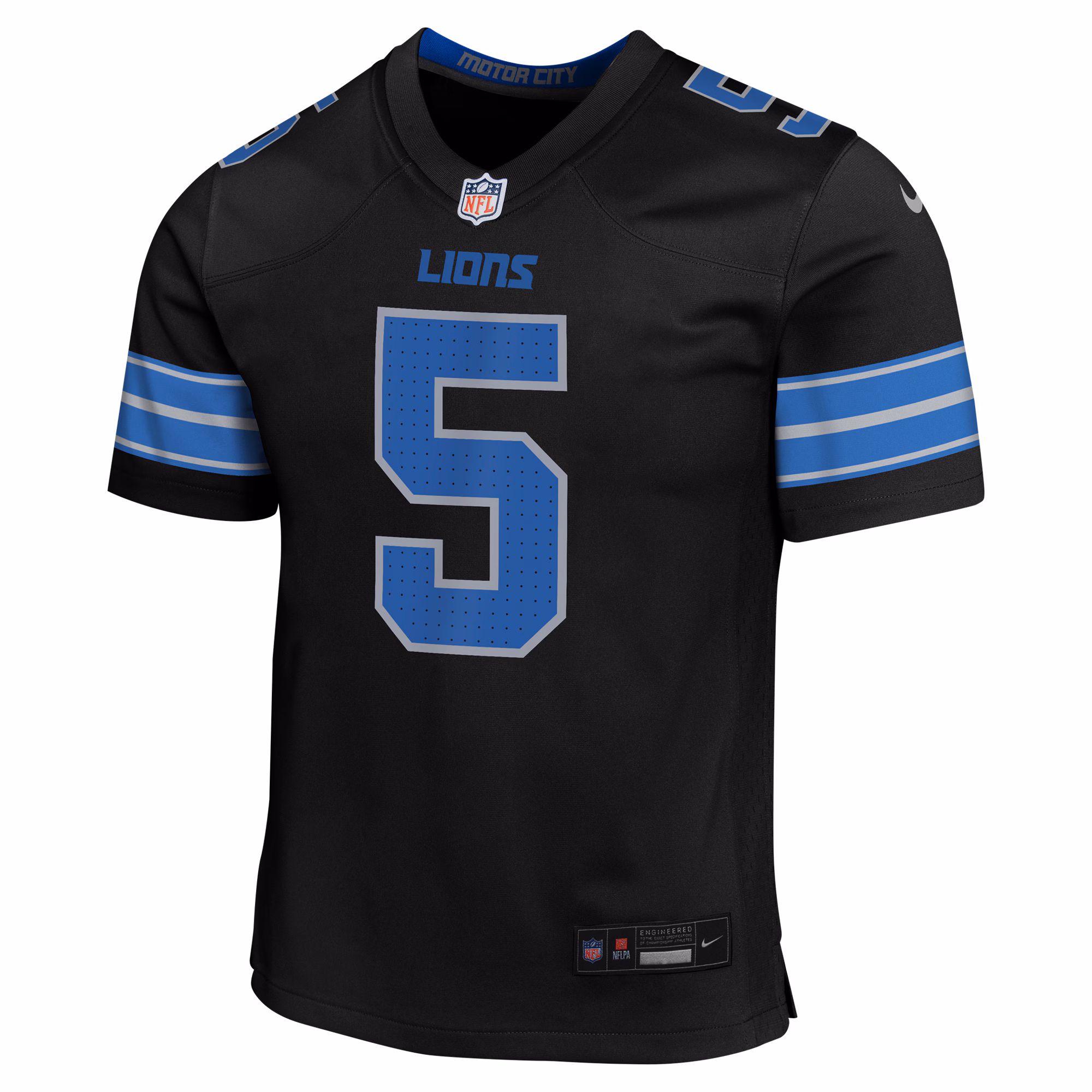 David Montgomery Detroit Lions Nike Youth Game Jersey - Black