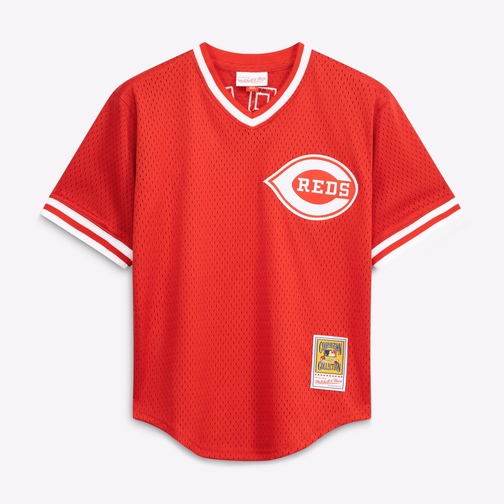 Barry Larkin Cincinnati Reds Mitchell & Ness Authentic Batting Practice Jersey - Red