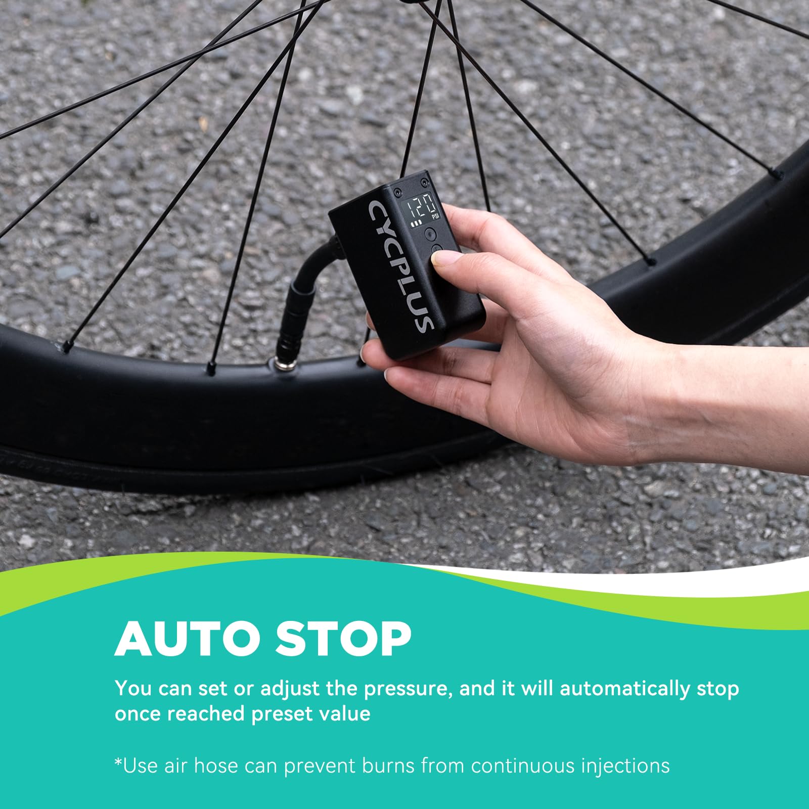 CYCPLUS CYCPLUS AS2 PRO Mini Bicycle Pump with Gauge