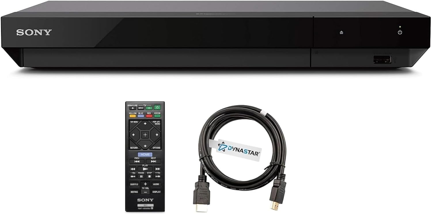 Region Free 4k UHD Blu-ray Player Compatible with Sony UBP-X700U | Multi-Region Code Free | UHD 4K Playback, Blu-ray Zone A, B, C Plus DVD Region 0-8 | 3D, 4K| Dynastar 6FT HDMI