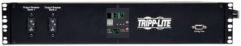 Tripp Lite Metered PDU with ATS, 30A, 19 Outlets (16 C13, 2 C19 & 1 L6-30R), 208V, 2 L6-30P, 2U Rack-Mount Power, TAA (PDUMH30HVAT)