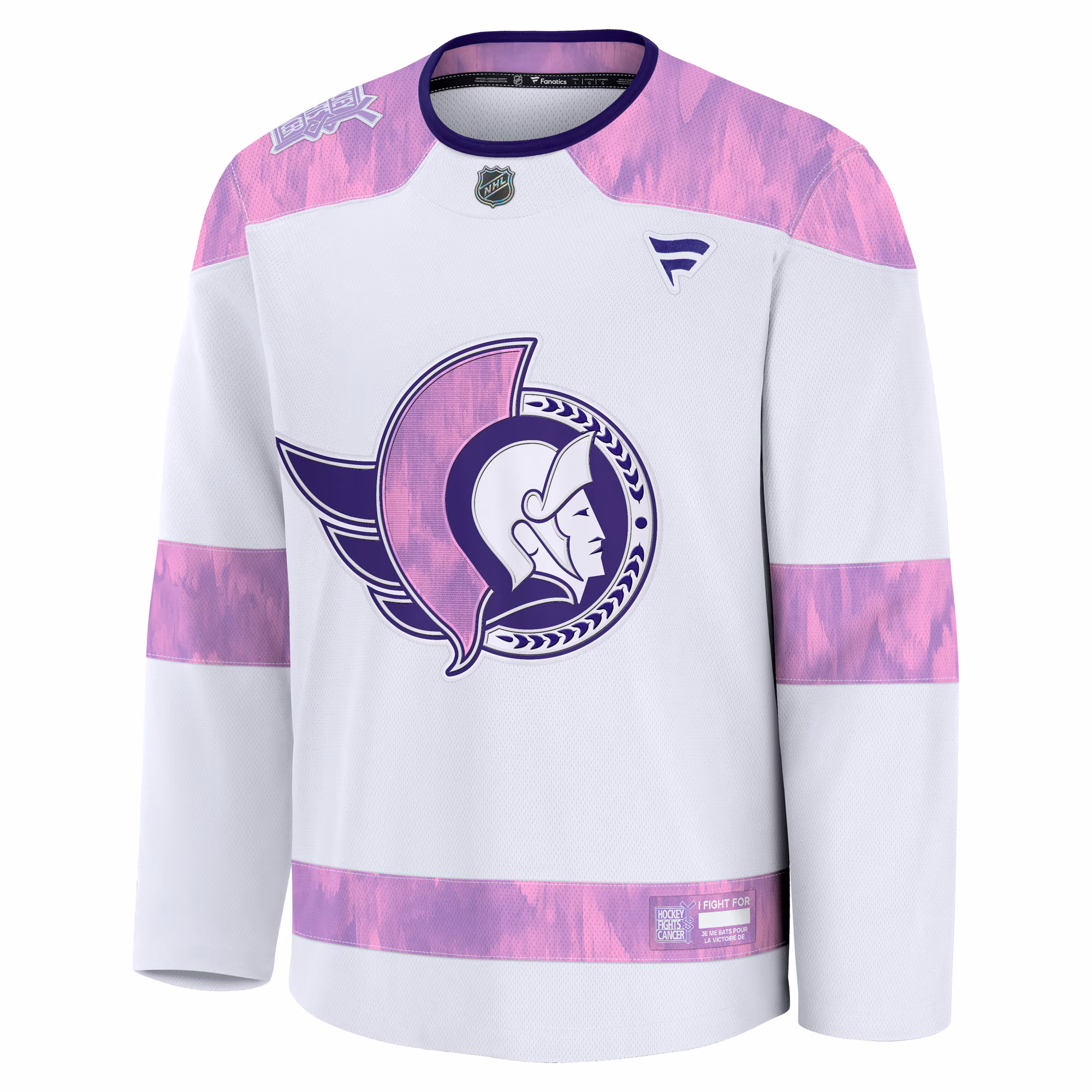 Ottawa Senators Fanatics Hockey Fights Cancer Survivor Practice Jersey - White