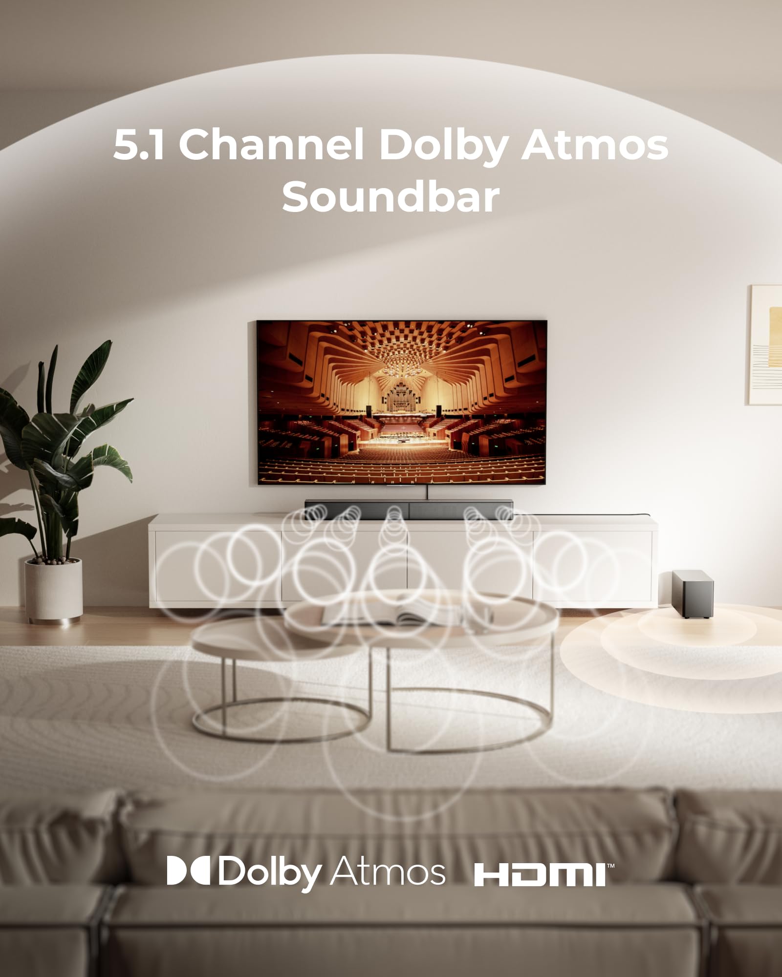 ULTIMEA Poseidon M60 5.1CH Dolby Atmos Sound Bar System