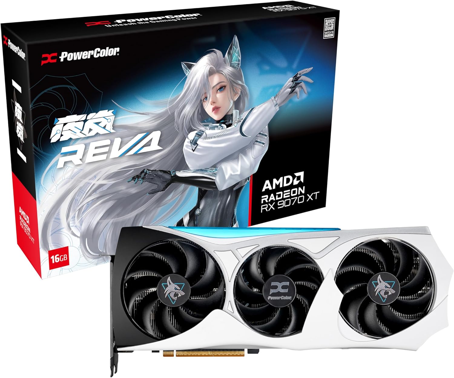 PowerColor Hellhound AMD Radeon RX 9070 XT 16GB GDDR6 Reva Edition